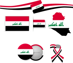 Iraqi Flag Design Elements PNG image