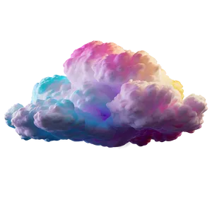 Iridescent Dream Cloud PNG 06282024