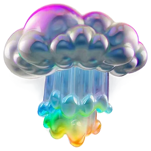 Iridescent Dream Cloud PNG 06282024