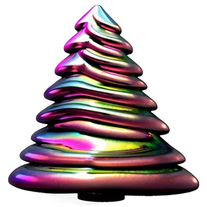 Iridescent Pink Christmas Tree Png 06122024 PNG image