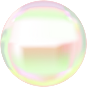 Iridescent Soap Bubble PNG image