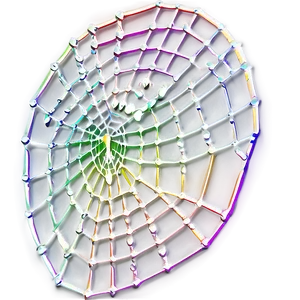 Iridescent Spider Web Art