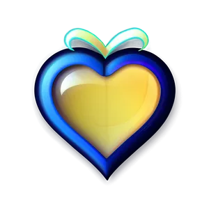 Iris Blue Heart Icon PNG Qot PNG