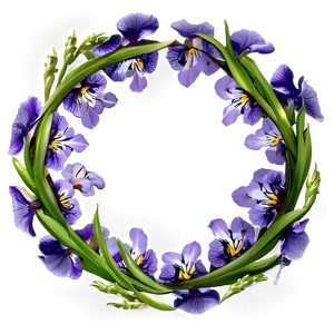 Iris Flower Circle PNG 5 PNG