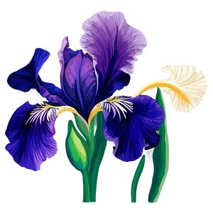 Iris Flower Decal Design PNG 37 PNG
