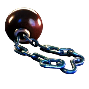 Iron Ball And Chain Cartoon Png 06282024 PNG image