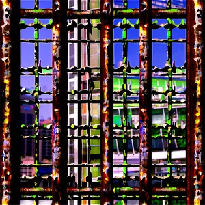Iron Grid Window PNG Akk35