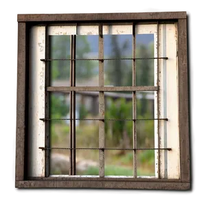 Iron Grid Window PNG Vkc24