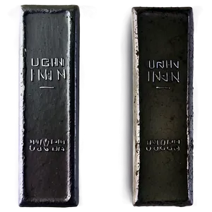 Iron Ingot On White Background PNG 97 PNG