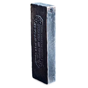 Iron Ingot On White Background PNG Qud45 PNG