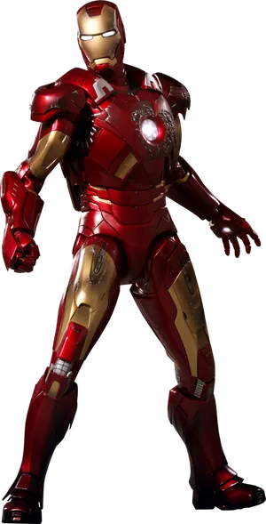 Iron Man Armor Standing Pose PNG image