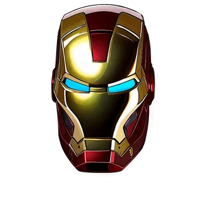Iron Man Helmet Gold And Red Version PNG 06122024 PNG