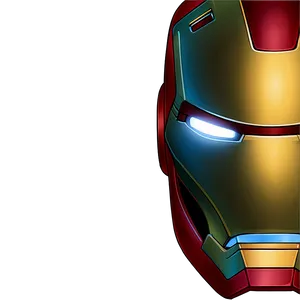 Iron Man Helmet Matte Finish PNG 32