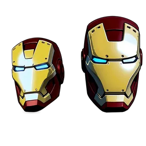 Iron Man Helmet Open Face PNG Mro45 PNG