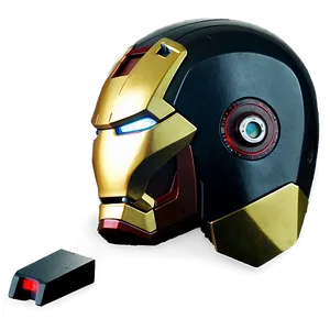 Iron Man Helmet With Hud Display PNG Moa