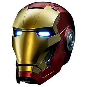Iron Man Helmet With Reflective Visor PNG 06122024