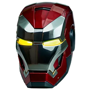 Iron Man Helmet With Reflective Visor PNG Wxi2 PNG