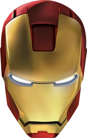 Iron Man Mask Close Up PNG image