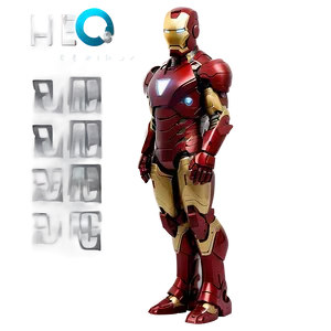 Iron Man Nano-tech Suit PNG 06292024