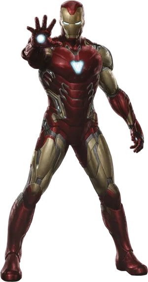 Iron Man Pose Transparent Background PNG image