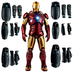 Iron Man Suit Assembly PNG 42
