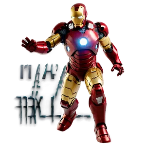 Iron Man Suit In Action Stance PNG Qnf PNG