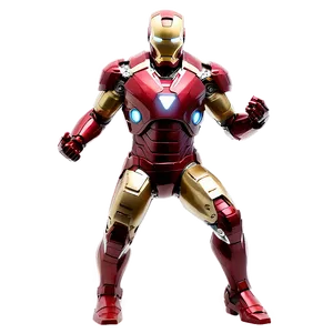 Iron Man Suit In Action Stance PNG Ylv PNG