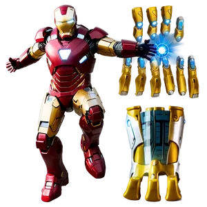 Iron Man Suit With Repulsor Beams PNG Lfu42 PNG