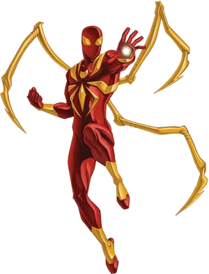 Iron Spider Anime Version PNG image