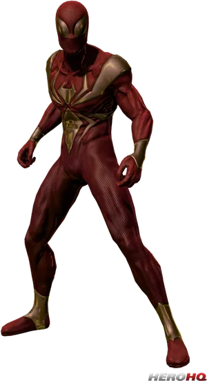 Iron Spider Costume Pose PNG image