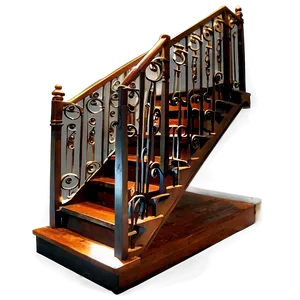 Iron Staircase PNG 06122024