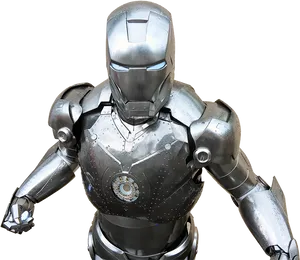 Iron Suit Armor Standing PNG image