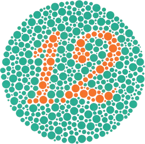 Ishihara Test Plate Number12 PNG