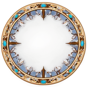 Islamic Decorative Frame PNG 34