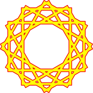 Islamic Geometric Pattern Art PNG image
