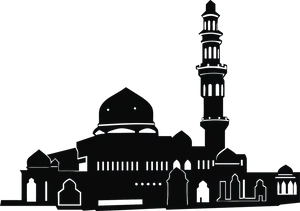 Islamic_ Mosque_ Silhouette_ Vector PNG image
