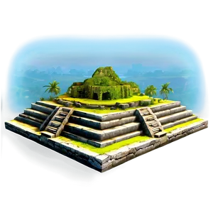 Island Ancient Ruins Exploration Png Luy PNG image