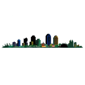 Island City Skyline Png 05232024 PNG image