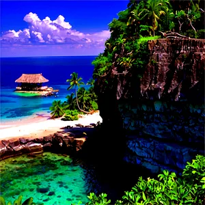 Island Cliff Diving Spot Png Mqx PNG image