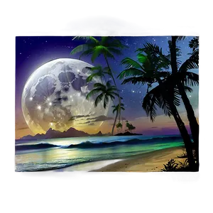 Island Full Moon Party Png Wdp PNG image