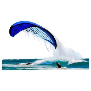 Island Kite Surfing Action Png 05232024 PNG image