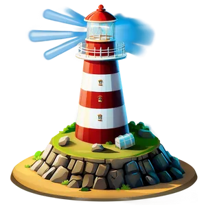 Island Lighthouse Beacon Png Wvn PNG image