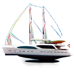 Island Luxury Yacht Anchorage Png 05232024 PNG image