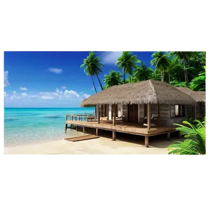 Island Mansion Paradise PNG 3