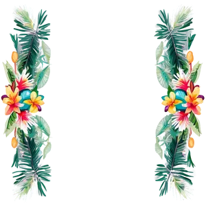 Island Paradise Border PNG Pkq PNG