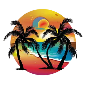 Island Sunset Silhouette Png 62 PNG image