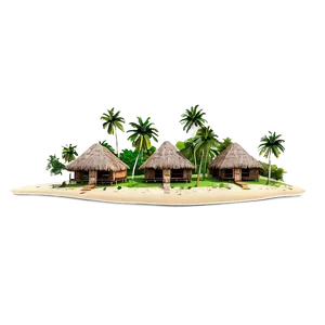 Island Traditional Village Png 05232024 PNG image