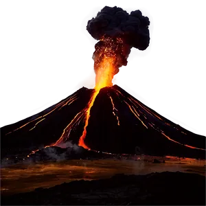 Island Volcano Eruption View Png Ldi74 PNG image