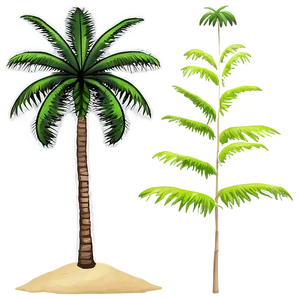 Island With Palm Trees Png Pvs PNG image