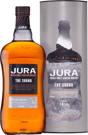Isleof Jura The Sound Whisky Bottle PNG image